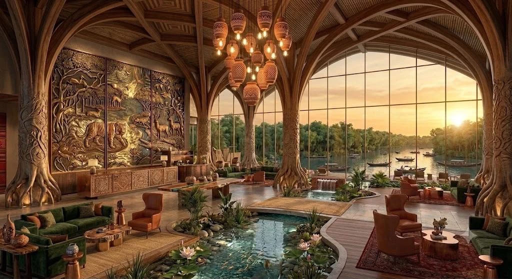 Mangrove-inspired interior concept